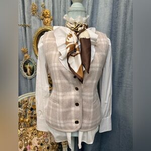 Sold on eBay- Plaid Vest with Brooch